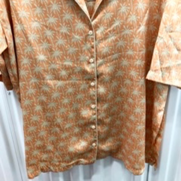 ZARA Floral Shirt Top Blouse, L-XL, NWT - Picture 2 of 9
